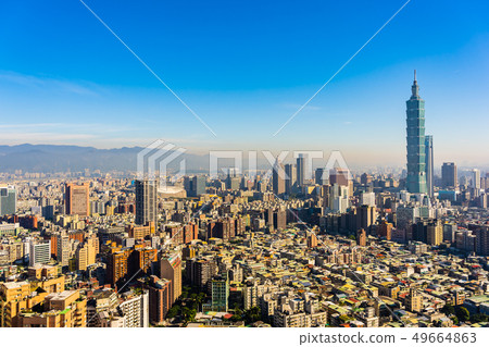 Beautiful architecture building taipei city Beautiful architecture building taipei city 49664863