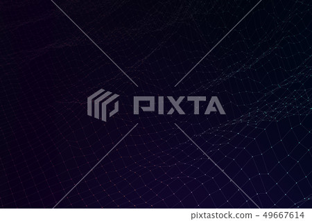 grid terrain wireframe landscape 3d illustration grid terrain wireframe landscape 3d illustration 49667614