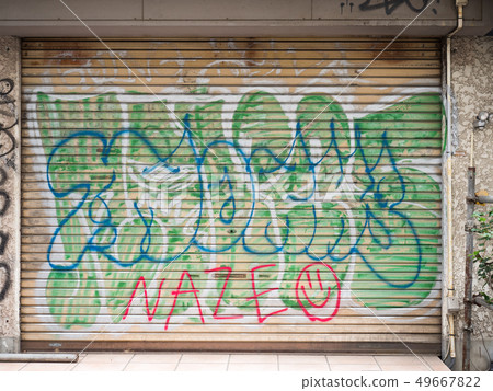 Graffiti shutter Graffiti shutter 49667822
