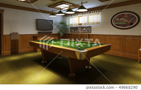 Billiard room classical style 49668290