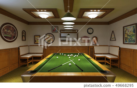 Billiard room modern style 49668295