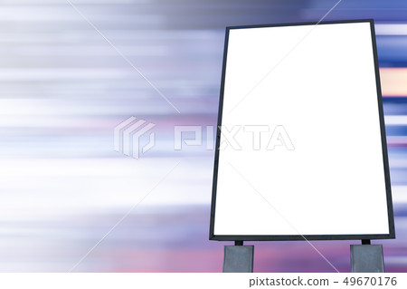 blank advertising billboard with space for ads. blank advertising billboard with space for ads. 49670176