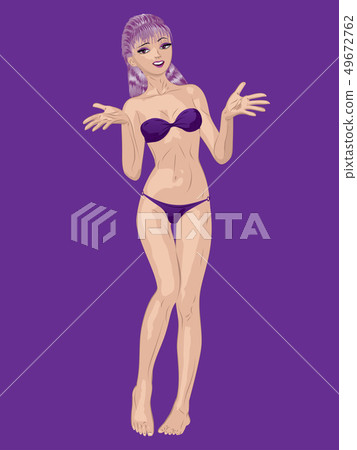 Girl in violet bikini Girl in violet bikini 49672762