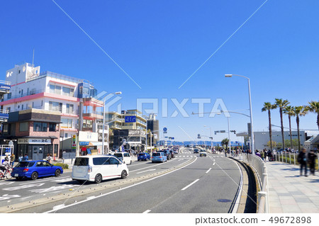 [神奈川縣]江之島的城市景觀 49672898