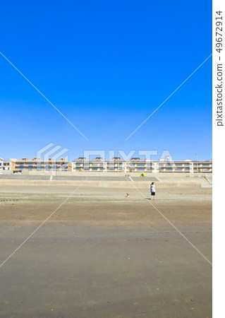 [神奈川縣]江之島海濱和藍天 49672914