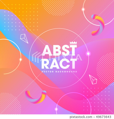 Colorful geometric elements abstract Background 49673643