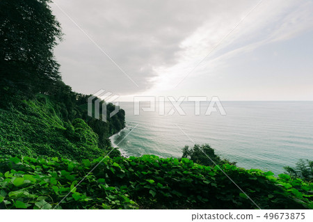green cape. beautiful coast of the Black Sea green cape. beautiful coast of the Black Sea 49673875