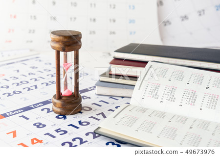 Calendar notebook calendar year year plan hourglass 49673976