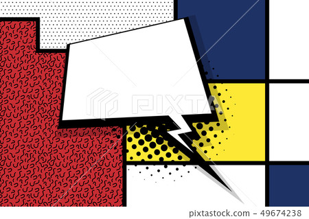 Comic text empty speech bubble pop art Comic text empty speech bubble pop art 49674238