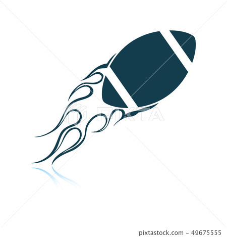 American football fire ball icon American football fire ball icon 49675555