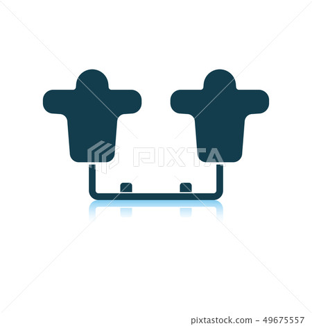 American football  tackling sled icon 49675557