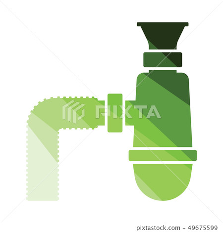 Bathroom siphon icon 49675599