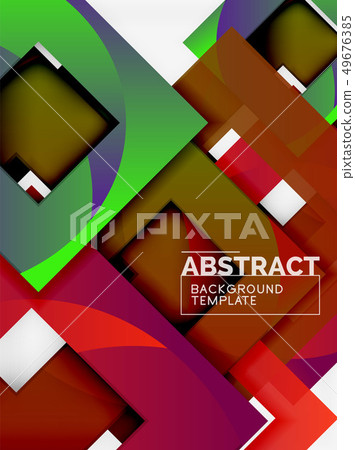 Modern geometric abstract background 49676385