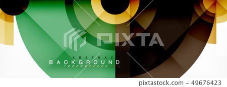 Geometric circle abstract background, creative 49676423