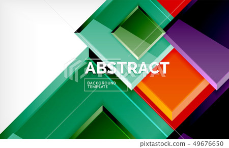 Square geometrical background 49676650