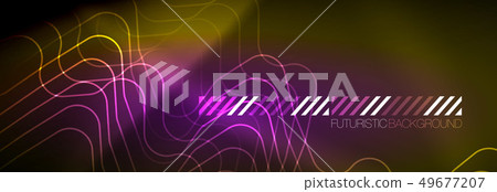 Shiny neon lights background, techno design, Shiny neon lights background, techno design, 49677207