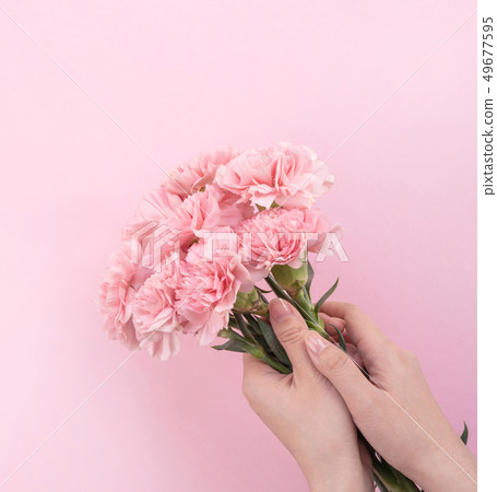 Mother's Day Yasuno Kaoru Sending Flower 卡片 Celebration Carnation Top View Mother's Day 49677595