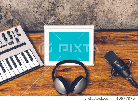 home studio, digital audio recording equipment home studio, digital audio recording equipment 49677879
