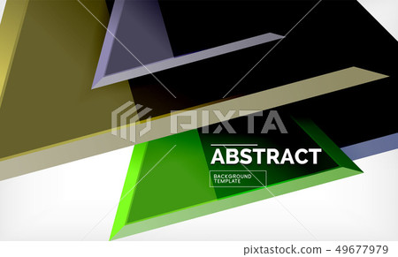 Tech futuristic geometric 3d shapes, minimal 49677979