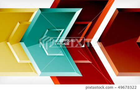 Abstract glossy techno arrows background Abstract glossy techno arrows background 49678322
