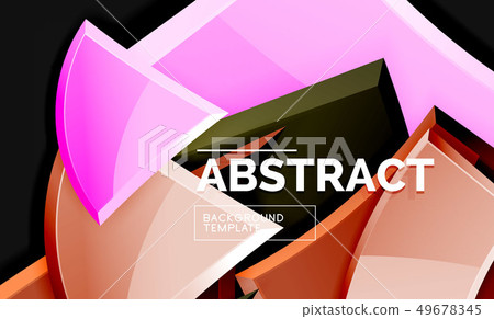 Glossy squares and triangles geometric backgrounds 49678345