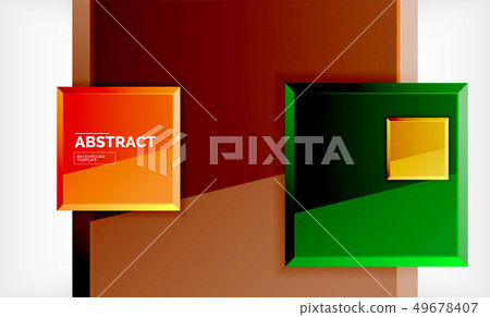 Geometric abstract background, modern square Geometric abstract background, modern square 49678407