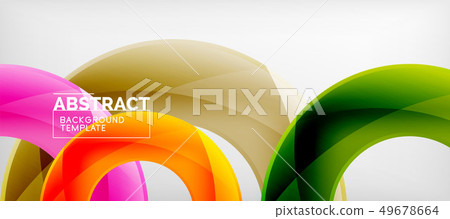 Colorful vector rings geometric abstract Colorful vector rings geometric abstract 49678664