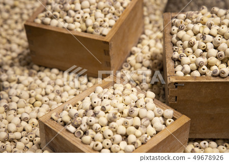 Lotus seed in a bowl Lotus seed in a bowl 49678926