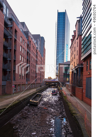 View of the Rochdale canal in Manchester, England 49680764