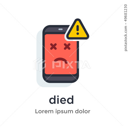 Emotion phone disease, thermometer, problems, 49681230
