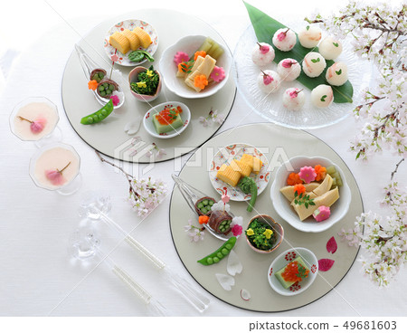 Spring cherry blossom lunch 49681603