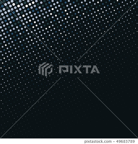Vector abstract silver halftone pattern on black background Vector abstract silver halftone pattern on black background 49683789