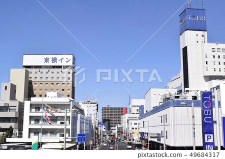 Cityscape of Utsunomiya city area (around Tobu Utsunomiya Station) 49684317