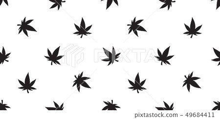 Marijuana seamless pattern weed vector cannabis Marijuana seamless pattern weed vector cannabis 49684411