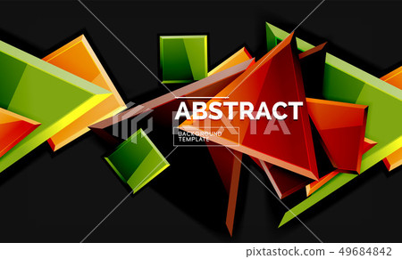 Squares and triangles geometrical background Squares and triangles geometrical background 49684842