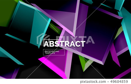 Squares and triangles geometrical background Squares and triangles geometrical background 49684859
