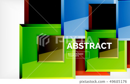 Square geometric background Square geometric background 49685176