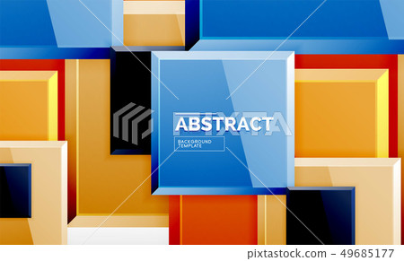 Square abstract background, glossy geometric Square abstract background, glossy geometric 49685177