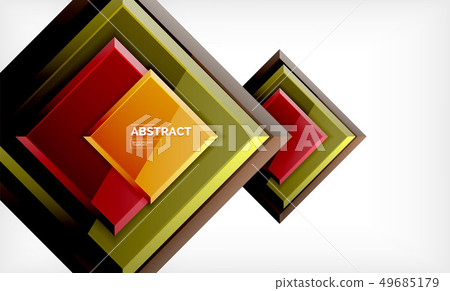 Square abstract background, glossy geometric Square abstract background, glossy geometric 49685179