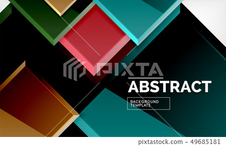 Square geometric background Square geometric background 49685181