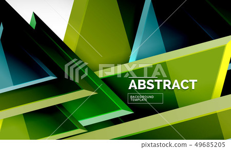Triangular low poly background design, 49685205