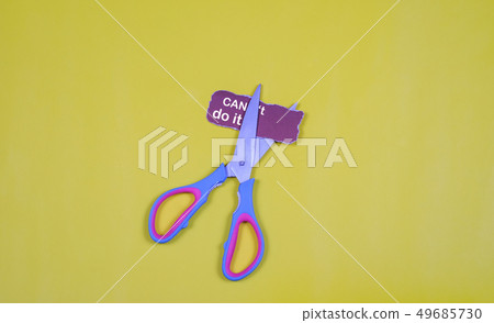 Cutting the word CAN'T so it written CAN.Can't is Cutting the word CAN'T so it written CAN.Can't is 49685730