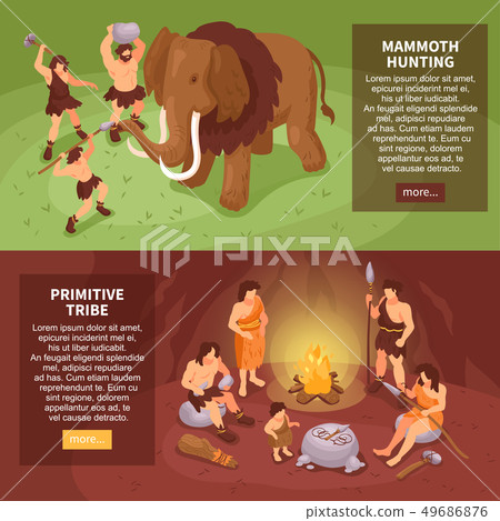 Tribe Horizontal Banners Set 49686876