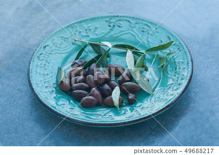 Authentic organic food. dark Olives Italian Authentic organic food. dark Olives Italian 49688217
