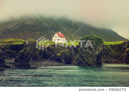 Lonely icelandic house 49688270