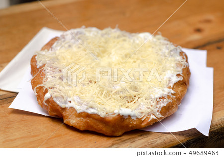 Hungarian fried bread, Langos Hungarian fried bread, Langos 49689463