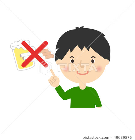 男：男孩指著檢查姿勢香菸酒精NG 49689876
