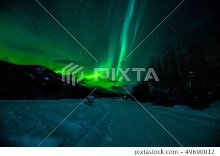 "Alaska China hot spring" Aurora from China hot spring airfield 49690012