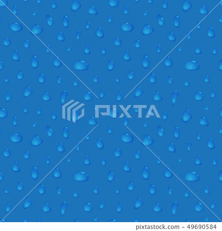 Water drops seamless background - Stock Illustration [49690584] - PIXTA