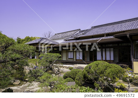 廣島縣福山市福山城公園福州館本館 日式建築物 照片素材 圖片 圖庫